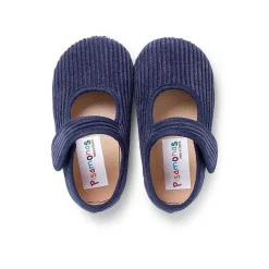 Zapatillas Casa<Pisamonas Merceditas De Pana Niñas Para Casa