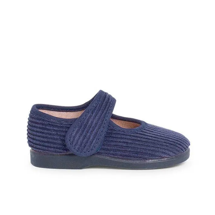 Zapatillas Casa<Pisamonas Merceditas De Pana Niñas Para Casa