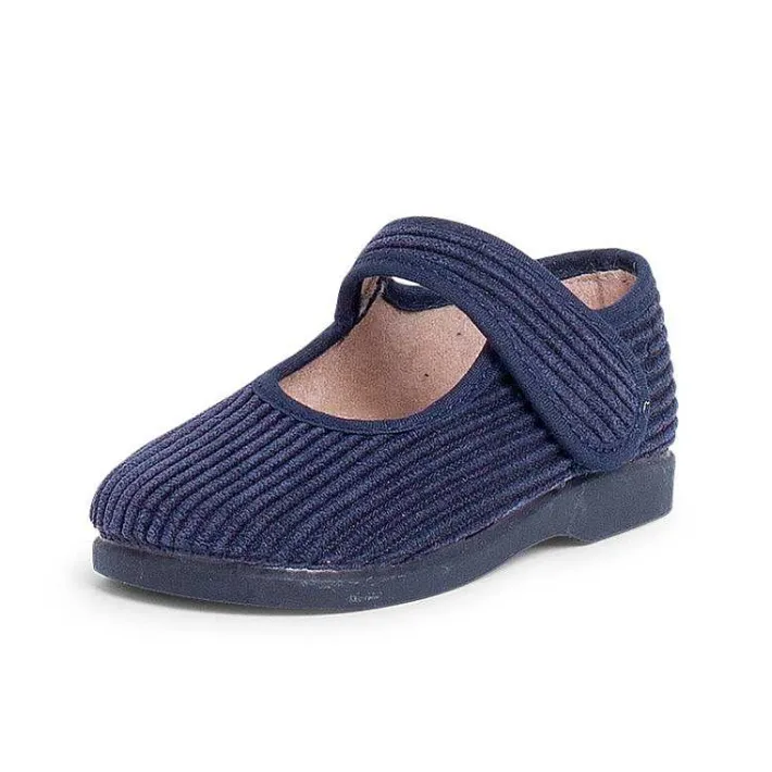 Zapatillas Casa<Pisamonas Merceditas De Pana Niñas Para Casa