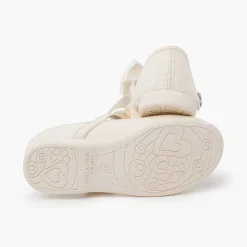 Zapatos Comunión<Pisamonas Merceditas Lino Ceremonia Lazo Raso