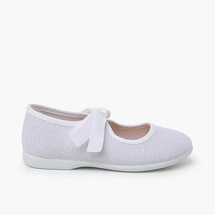 Zapatos Comunión<Pisamonas Merceditas Lino Cierre Lazo Faya
