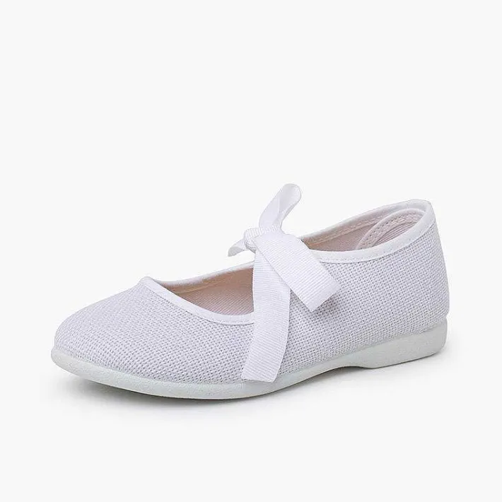 Zapatos Comunión<Pisamonas Merceditas Lino Cierre Lazo Faya