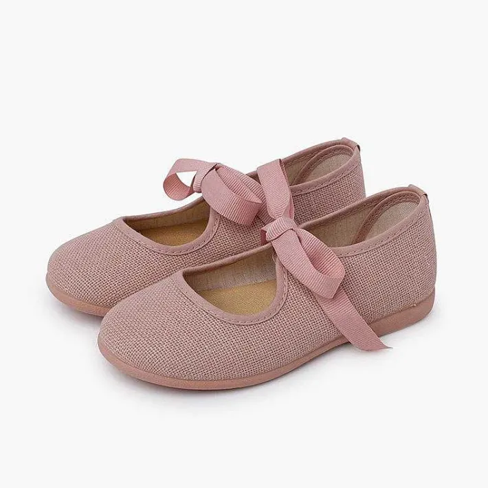 Zapatos Comunión<Pisamonas Merceditas Lino Cierre Lazo Faya