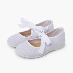 Zapatos Comunión<Pisamonas Merceditas Lino Cierre Lazo Faya