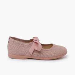 Zapatos Comunión<Pisamonas Merceditas Lino Cierre Lazo Faya