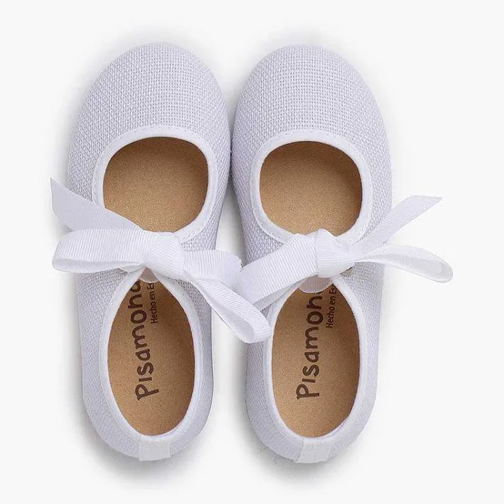 Zapatos Comunión<Pisamonas Merceditas Lino Cierre Lazo Faya