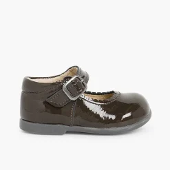 Merceditas Niña<Pisamonas Merceditas Niña Charol Hebilla Color Marron