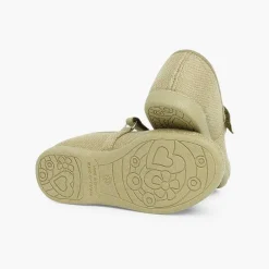 Zapatos Comunión<Pisamonas Merceditas Niña De Lino Tira Adherente Fino