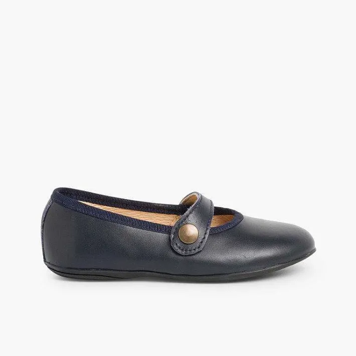 Zapatos Comunión<Pisamonas Merceditas Niña Piel Colores