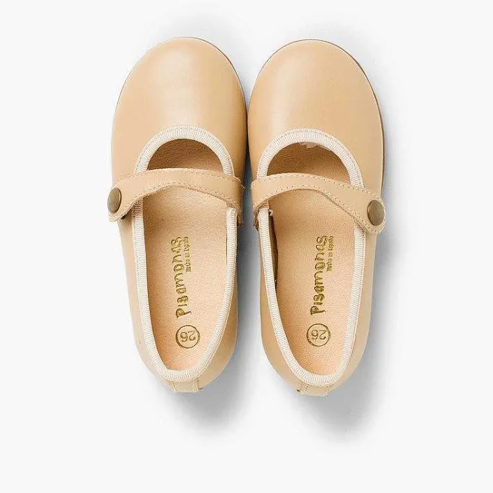 Zapatos Comunión<Pisamonas Merceditas Niña Piel Colores