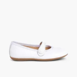 Zapatos Comunión<Pisamonas Merceditas Niña Piel Comuniónes