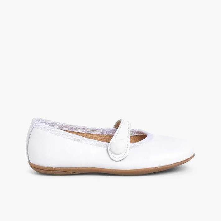 Zapatos Comunión<Pisamonas Merceditas Niña Piel Comuniónes