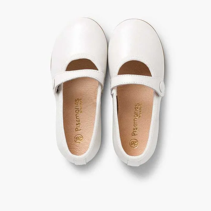 Zapatos Comunión<Pisamonas Merceditas Niña Piel Comuniónes