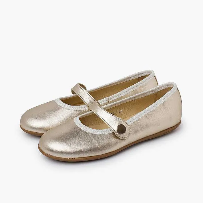 Zapatos Comunión<Pisamonas Merceditas Niña Piel Comuniónes