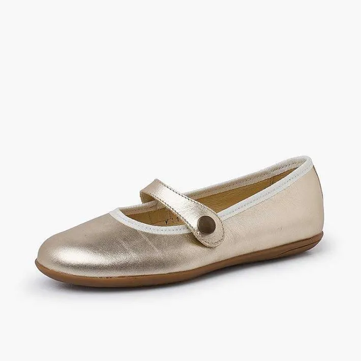 Zapatos Comunión<Pisamonas Merceditas Niña Piel Comuniónes