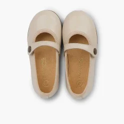 Zapatos Comunión<Pisamonas Merceditas Niña Piel Comuniónes