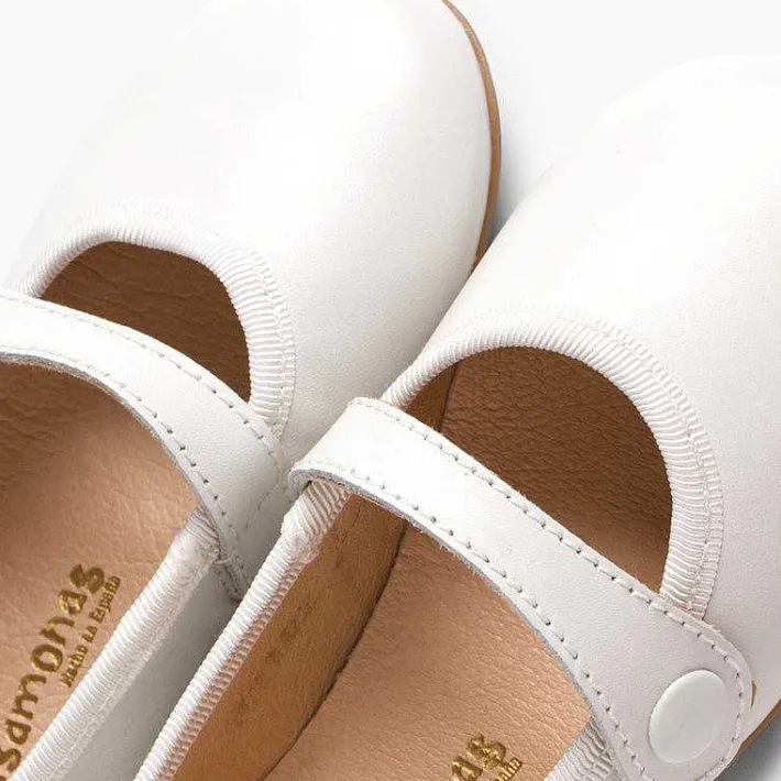Zapatos Comunión<Pisamonas Merceditas Niña Piel Comuniónes