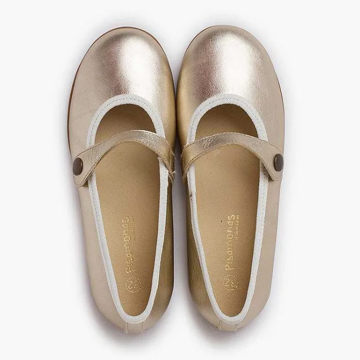 Zapatos Comunión<Pisamonas Merceditas Niña Piel Comuniónes