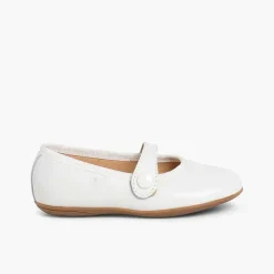 Zapatos Comunión<Pisamonas Merceditas Niña Piel Comuniónes