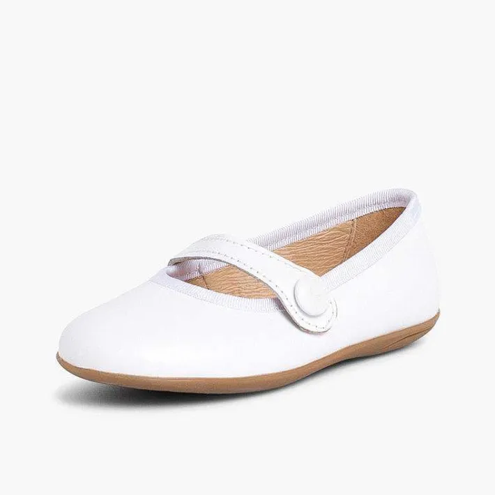Zapatos Comunión<Pisamonas Merceditas Niña Piel Comuniónes