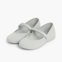 Zapatos Comunión<Pisamonas Merceditas Niña Tela Tira Adherente Fina