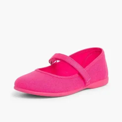 Zapatos Comunión<Pisamonas Merceditas Niña Tela Tira Adherente Fina