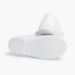 Zapatos Comunión<Pisamonas Merceditas Niña Tela Tira Adherente Fina