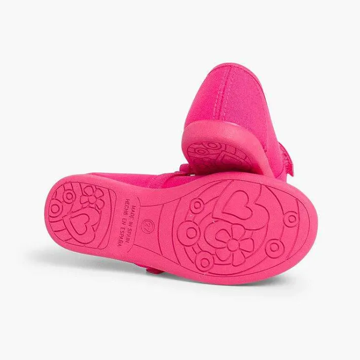Zapatos Comunión<Pisamonas Merceditas Niña Tela Tira Adherente Fina