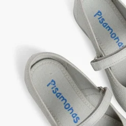 Zapatos Comunión<Pisamonas Merceditas Niña Tela Tira Adherente Fina