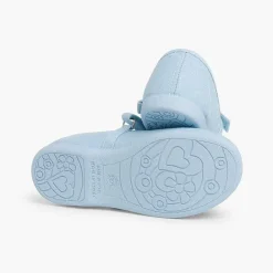 Zapatos Comunión<Pisamonas Merceditas Niña Tela Tira Adherente Fina