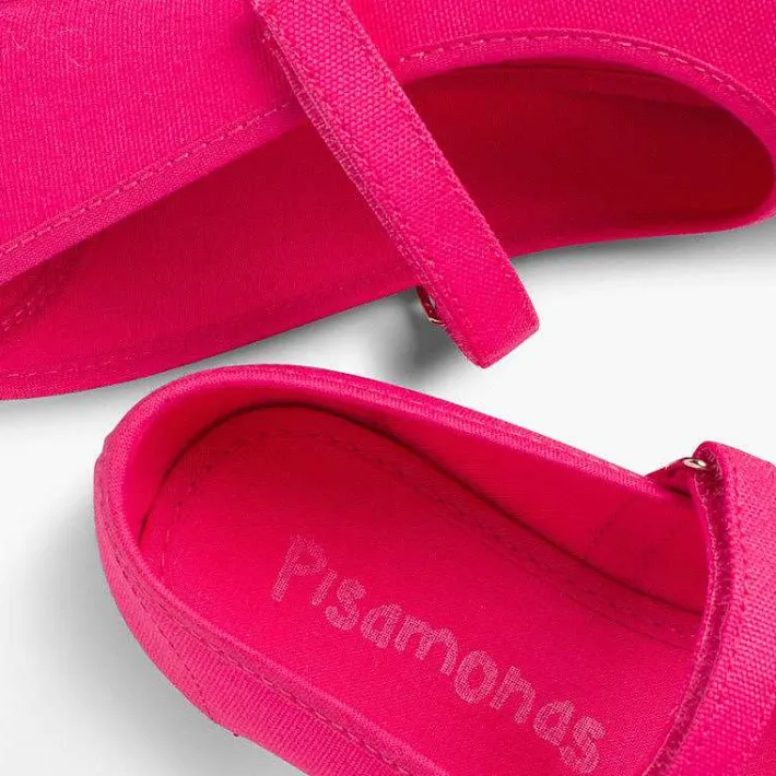 Zapatos Comunión<Pisamonas Merceditas Niña Tela Tira Adherente Fina