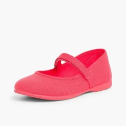 Zapatos Comunión<Pisamonas Merceditas Niña Tela Tira Adherente Fina