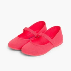 Zapatos Comunión<Pisamonas Merceditas Niña Tela Tira Adherente Fina