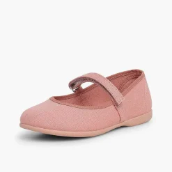 Zapatos Comunión<Pisamonas Merceditas Niña Tela Tira Adherente Fina