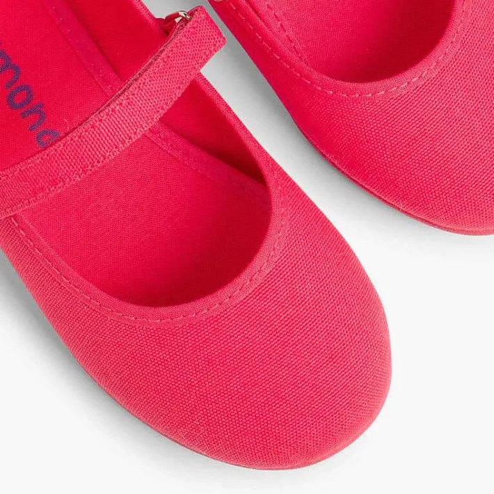 Zapatos Comunión<Pisamonas Merceditas Niña Tela Tira Adherente Fina