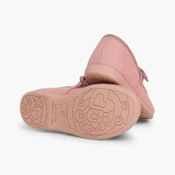 Zapatos Comunión<Pisamonas Merceditas Niña Tela Tira Adherente Fina