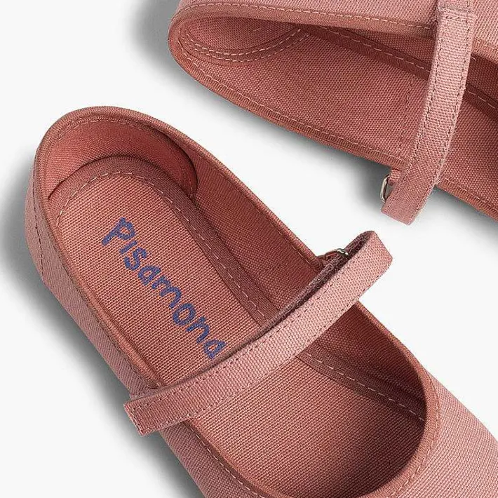 Zapatos Comunión<Pisamonas Merceditas Niña Tela Tira Adherente Fina