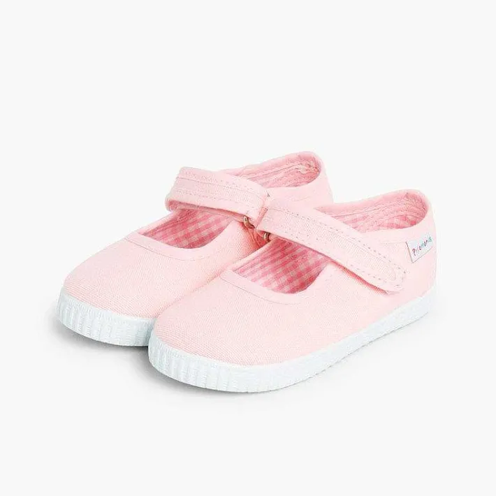 Zapatillas<Pisamonas Merceditas Niña Tira Adherente Suela Tipo Zapatillas