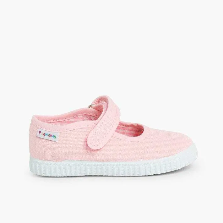 Zapatillas<Pisamonas Merceditas Niña Tira Adherente Suela Tipo Zapatillas