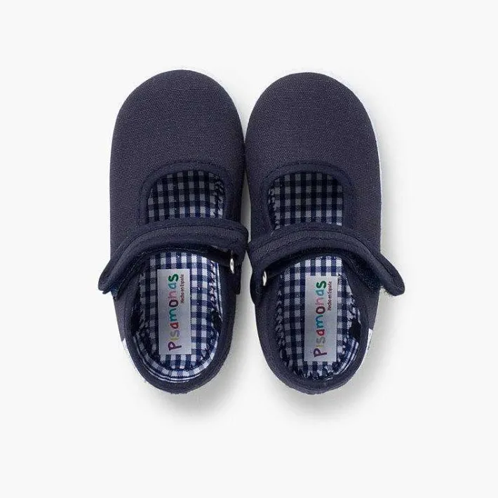 Zapatillas<Pisamonas Merceditas Niña Tira Adherente Suela Tipo Zapatillas