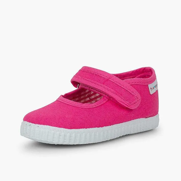 Zapatillas<Pisamonas Merceditas Niña Tira Adherente Suela Tipo Zapatillas