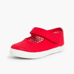 Zapatillas<Pisamonas Merceditas Niña Tira Adherente Suela Tipo Zapatillas