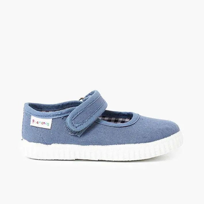 Zapatillas<Pisamonas Merceditas Niña Tira Adherente Suela Tipo Zapatillas
