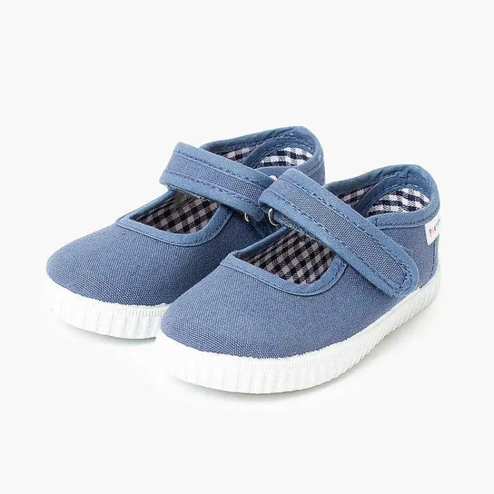 Zapatillas<Pisamonas Merceditas Niña Tira Adherente Suela Tipo Zapatillas