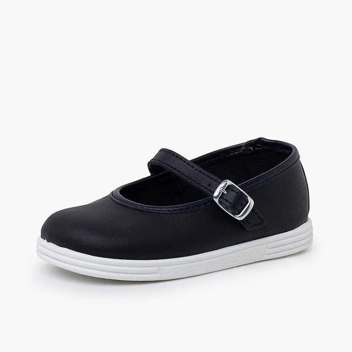 Zapatillas<Pisamonas Merceditas Piel Lavable Hebilla