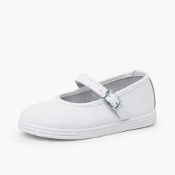 Zapatillas<Pisamonas Merceditas Piel Lavable Hebilla