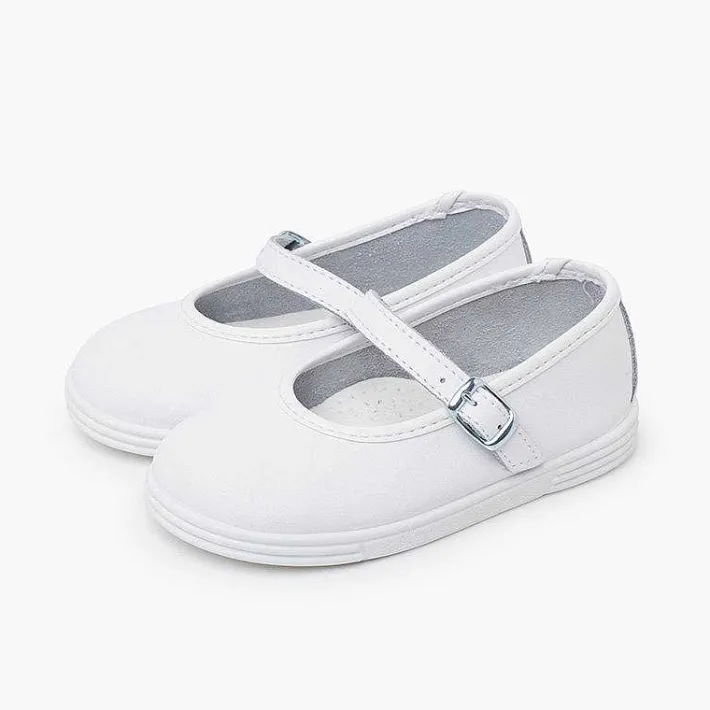 Zapatillas<Pisamonas Merceditas Piel Lavable Hebilla