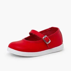 Zapatillas<Pisamonas Merceditas Piel Lavable Hebilla