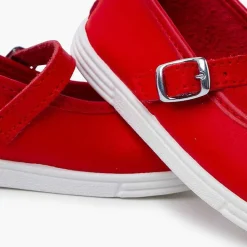 Zapatillas<Pisamonas Merceditas Piel Lavable Hebilla