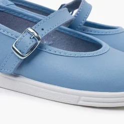 Zapatillas<Pisamonas Merceditas Piel Lavable Hebilla